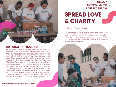 SPREAD LOVE & CHARITY